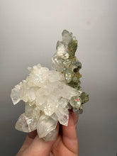 Load image into Gallery viewer, Chlorite-Included Quartz Cluster (Green Phantom Quartz) – Pakistan Mineral Specimen
