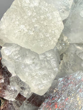 Load image into Gallery viewer, Lustrous Apophyllite over Red Heulandite (Zeolite Pocket) — Deccan Traps, Maharashtra, India
