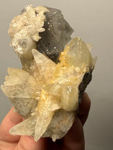 Load image into Gallery viewer, Isometric Fluorite &amp; Scalenohedral Calcite Specimen | Pakistan Mineral Collector Display Piece
