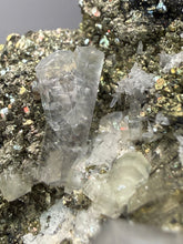 Load image into Gallery viewer, 3.3” New Find: Huanzala Mine Peru Sphalerite + Chalcopyrite + Apatite + Calcite + Quartz | Collector Display Specimen

