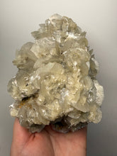 Load image into Gallery viewer, LARGE Silvery Bladed “Rose” Calcite Cluster – Yaogangxian Mine, Hunan, China
