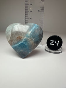 Blue Trolleite from Brazil • Heart