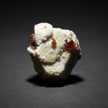 Load image into Gallery viewer, High-Grade Naturally Faceted Red Spessartine Garnet on Matrix — Skardu, Pakistan
