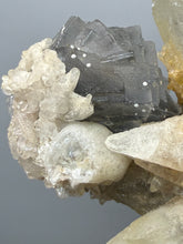 Load image into Gallery viewer, Isometric Fluorite &amp; Scalenohedral Calcite Specimen | Pakistan Mineral Collector Display Piece
