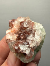 Load image into Gallery viewer, Pink Apophyllite on Red &amp; Green Heulandite – Deccan Traps, Maharashtra, India
