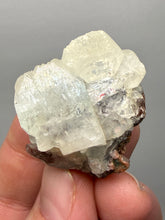 Load image into Gallery viewer, Lustrous Apophyllite over Red Heulandite (Zeolite Pocket) — Deccan Traps, Maharashtra, India
