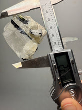Load image into Gallery viewer, Dark Green Cap Stak Nala Tourmaline &amp; Cleavelandite on Quartz Matrix – Haramosh Mountains, Pakistan

