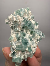 Load image into Gallery viewer, Blue Indicolite Tourmaline on Matrix – Pegmatite Mineral Specimen from Pakistan
