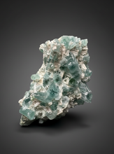Load image into Gallery viewer, Blue Indicolite Tourmaline on Matrix – Pegmatite Mineral Specimen from Pakistan
