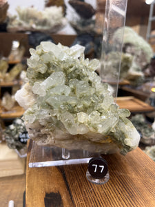 Green Chlorite Quartz Cluster from Pakistan