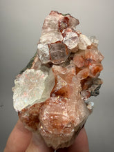Load image into Gallery viewer, Rare Red + Green Apophyllite Crystal Cluster – High Grade Collector Mineral Specimen | India
