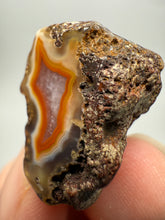 Load image into Gallery viewer, Polished Malawi Agate Half – High-Grade African Banded Agate Display Specimen
