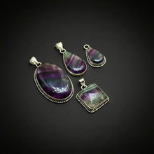 Load image into Gallery viewer, PENDANT | Fluorite | 925 Silver Plated
