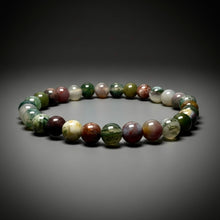 Load image into Gallery viewer, BRACELET Moss Agate - SM 6mm
