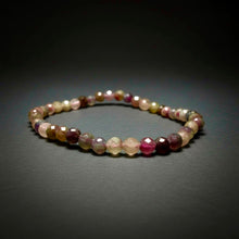 Load image into Gallery viewer, BRACELET Watermelon Tourmaline Faceted 4MM
