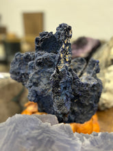 Load image into Gallery viewer, Museum Grade Azurite on stand from Chessy France
