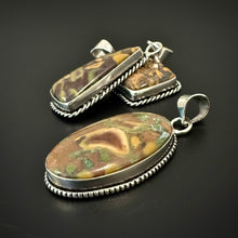 Load image into Gallery viewer, PENDANT | Ajooba Jasper (Fruit Jasper) | 925 Silver Plated
