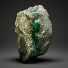 Load image into Gallery viewer, Emerald Variety Green Beryl on Matrix | Northern Bahia, Brazil | Collector Mineral Display Specimen
