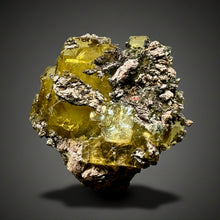 Load image into Gallery viewer, Vibrant Yellow Barite | Collector Display Specimen | Taourirt Mine, Morocco
