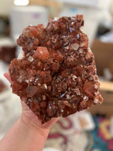 Load image into Gallery viewer, Red Druzy Phantom Apophyllite w Stilbite VERY RARE • Maharashtra, India
