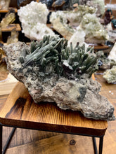 Load image into Gallery viewer, Hedenbergite Quartz Cluster • Inner Mongolia • RARE
