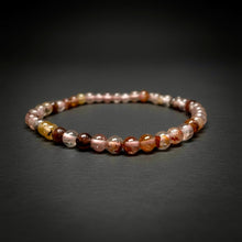 Load image into Gallery viewer, BRACELET Fire Quartz (Hematoid) - SM 6MM Beads
