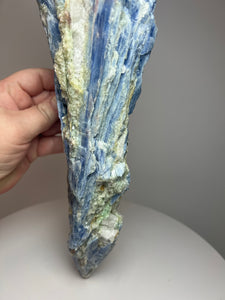 Blue Kyanite + Green/Red Lepidolite Mineral Collector’s Showpiece • Brazil