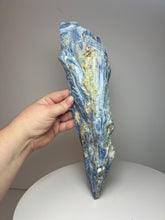 Load image into Gallery viewer, Blue Kyanite + Green/Red Lepidolite Mineral Collector’s Showpiece • Brazil
