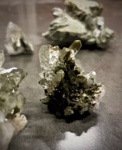 Green Chlorite Quartz Cluster from Pakistan