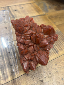 Red Hematite Quartz Cluster • Morocco