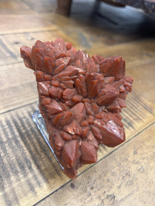 Red Hematite Quartz Cluster • Morocco