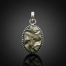 Load image into Gallery viewer, PENDANT | Druzy Pyrite | 925 Silver Plated

