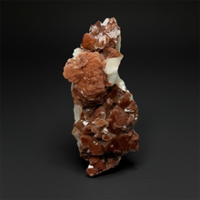 Load image into Gallery viewer, Rare Red Apophyllite + Druzy Red Stilbite Flowers — Deccan Traps, India
