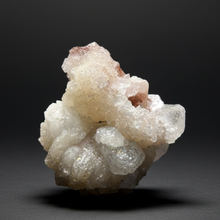 Load image into Gallery viewer, White Stilbite on Red Heulandite — Zeolite Cabinet Specimen | Maharashtra, India
