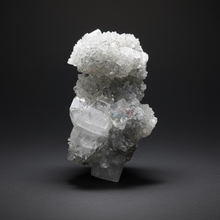 Load image into Gallery viewer, Druzy Chalcedony Stalactites with Druzy Clear Apophyllite | Maharashtra, India
