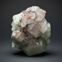 Load image into Gallery viewer, Druzy Green Apophyllite with Druzy Red &amp; Green Heulandite – Deccan Traps, Maharashtra, India
