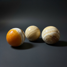 Load image into Gallery viewer, SPHERE | Yellow Banded Calcite
