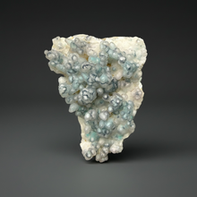 Load image into Gallery viewer, Blue-Green Chrysocolla in Botryoidal Chalcedony Cabinet Specimen | Indonesia
