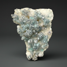 Load image into Gallery viewer, Blue-Green Chrysocolla in Botryoidal Chalcedony Cabinet Specimen | Indonesia
