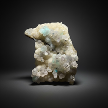 Load image into Gallery viewer, Blue-Green Chrysocolla in Botryoidal Chalcedony Cabinet Specimen | Indonesia
