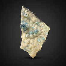 Load image into Gallery viewer, Blue-Green Chrysocolla in Botryoidal Chalcedony Cabinet Specimen | Indonesia
