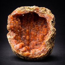 Load image into Gallery viewer, “Goblin Chalcedony” Pink &amp; Orange Druzy Botryoidal Stalactites — Tichka Massif, High Atlas, Morocco
