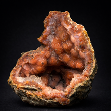 Load image into Gallery viewer, “Goblin Chalcedony” Pink &amp; Orange Druzy Botryoidal Stalactites — Tichka Massif, High Atlas, Morocco
