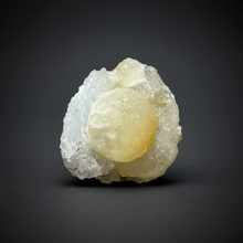 Load image into Gallery viewer, Rare Botryoidal Yellow Fluorite on Quartz Matrix  Collector Mineral Specimen – Maharashtra, India
