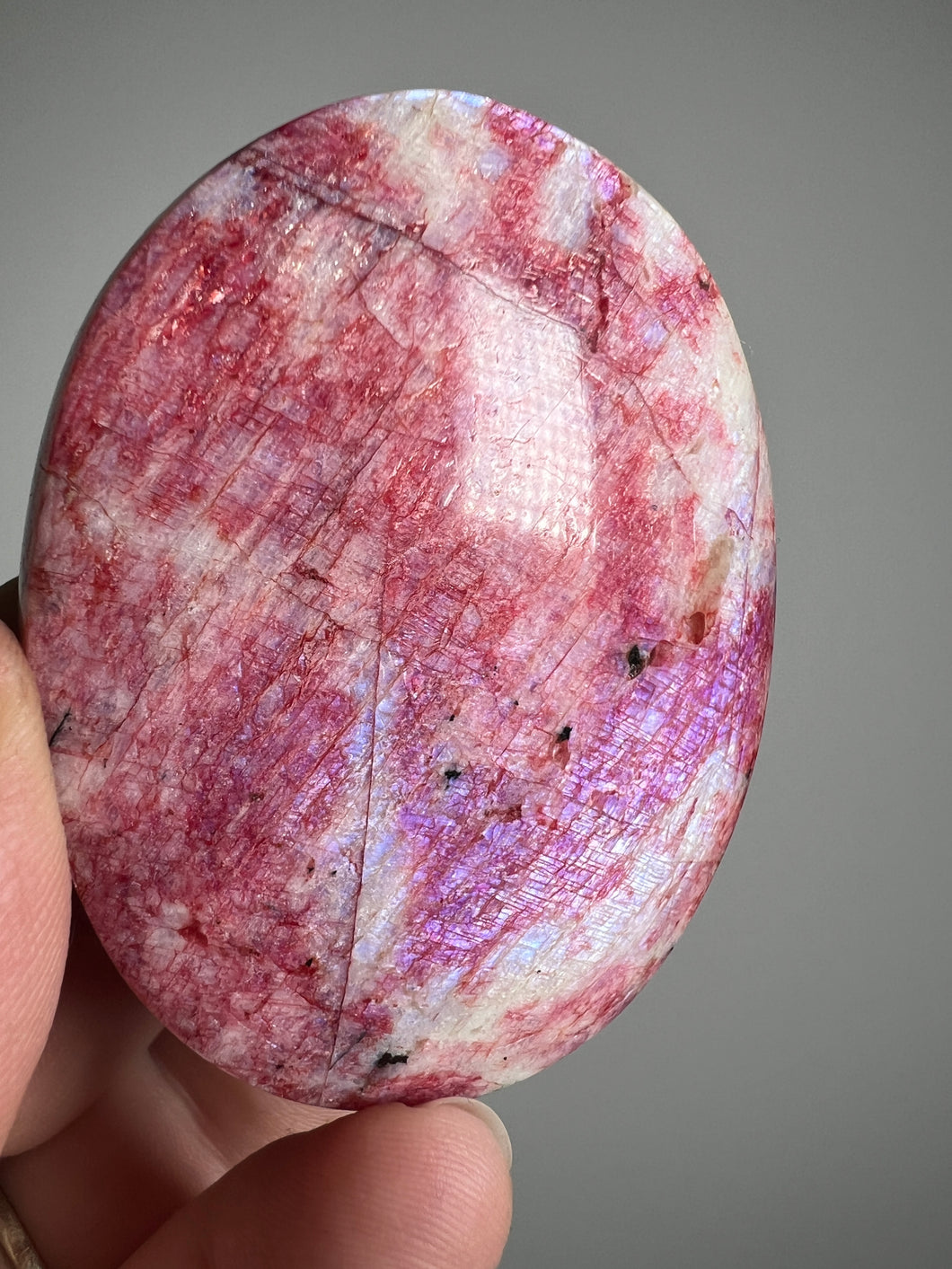 Red Moonstone from Sri Lanka