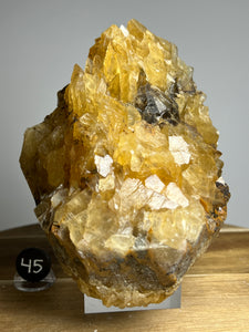 Glowing Flame Calcite Cluster from Maharashtra • High Grade