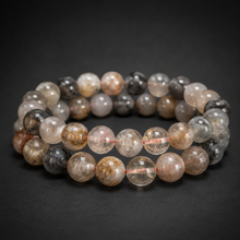 Load image into Gallery viewer, BRACELET Petrified Wood - MED 8MM Beads
