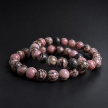 Load image into Gallery viewer, BRACELET Rhodonite - MED 8mm
