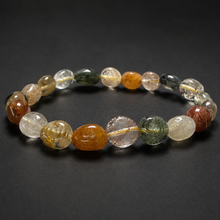 Load image into Gallery viewer, BRACELET GROWTH | Golden Rutile &amp; Chlorite Quartz | Nugget

