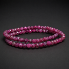Load image into Gallery viewer, BRACELET | Ruby 6MM Faceted
